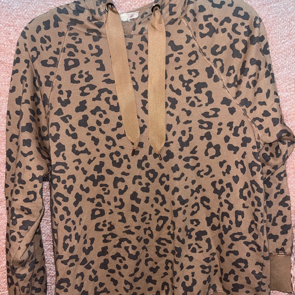 Leopard print hoodie